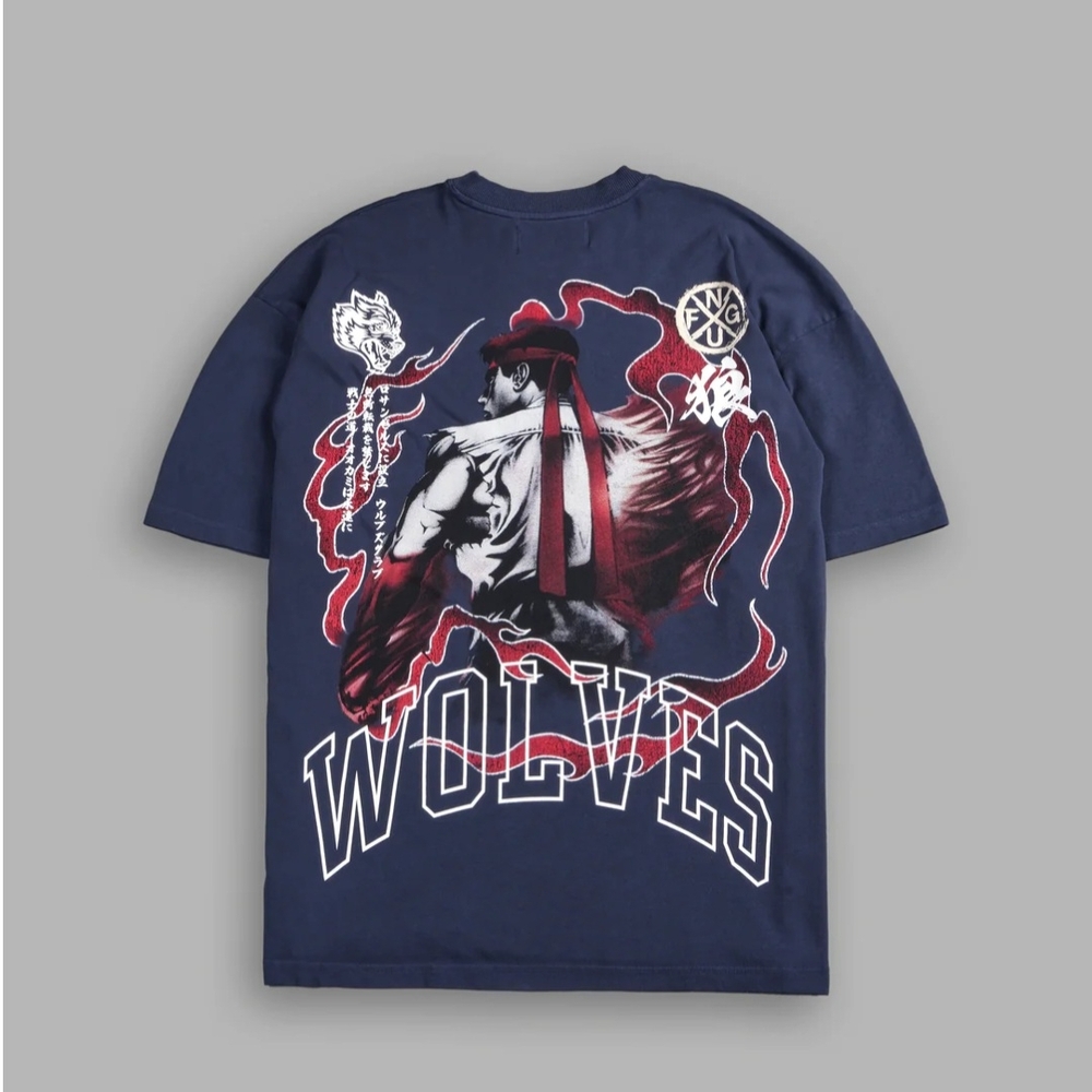 Noble Dragon "Premium" Oversized Tee in Storm Blue

Size 3XL